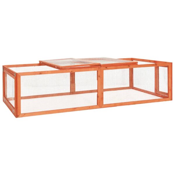 vidaXL Rabbit Hutch 72"x35.4"x18.1" Solid Firwood