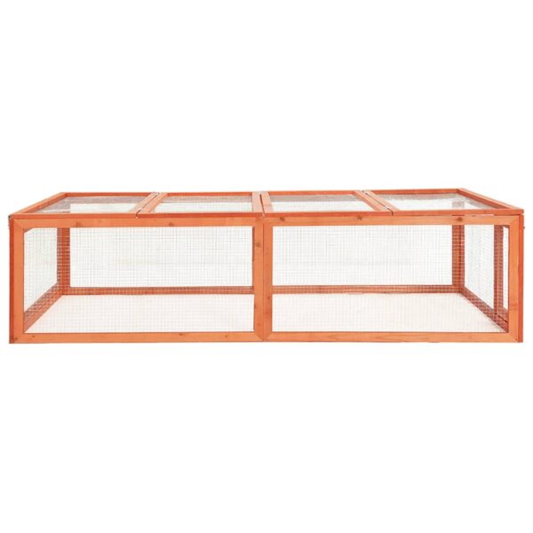 vidaXL Rabbit Hutch 72"x35.4"x18.1" Solid Firwood - Image 3