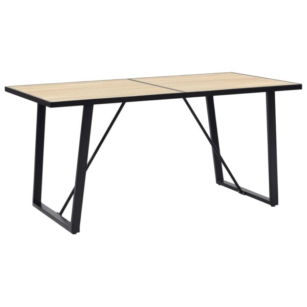 vidaXL Dining Table Oak 55.1"x27.6"x29.5" MDF