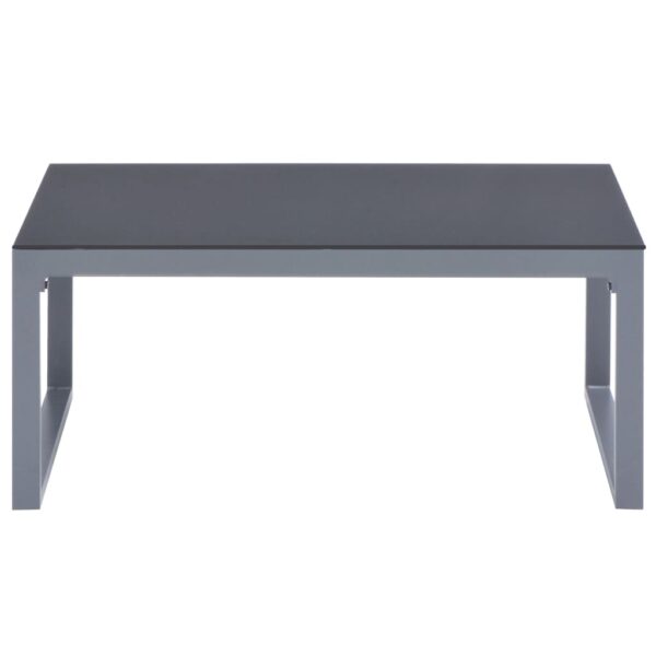 vidaXL Coffee Table 35.4"x19.7"x15.7" Aluminum - Image 2