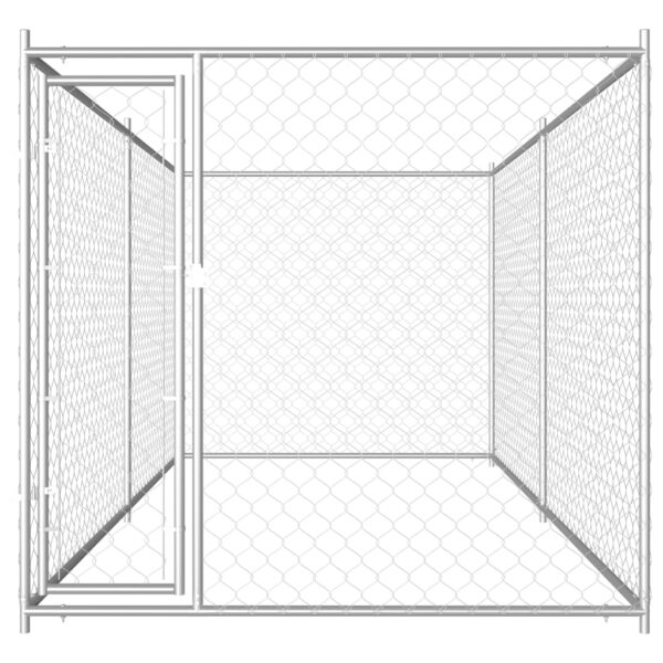 vidaXL Outdoor Dog Kennel 150.4"x75.6"x72.8" - Image 2