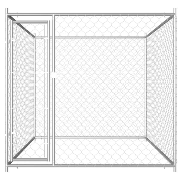 vidaXL Outdoor Dog Kennel 76"x76"x72.8" - Image 2