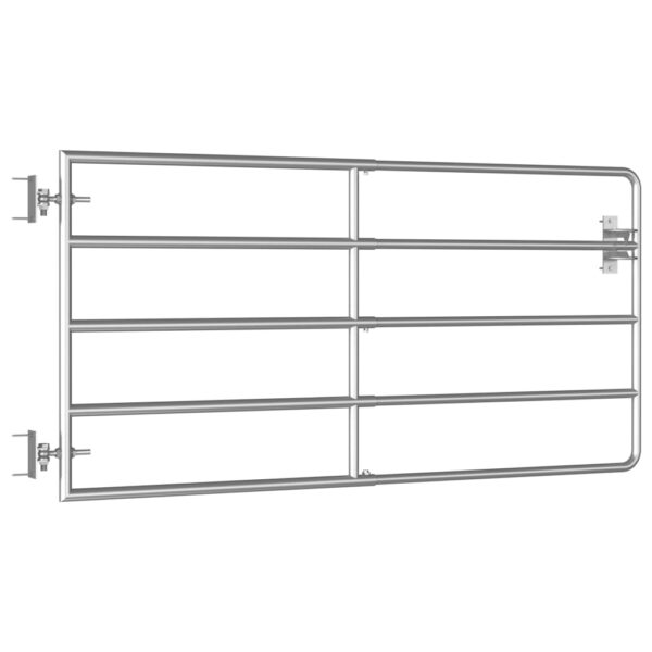 vidaXL 5 Bar Field Gate Steel - Image 3