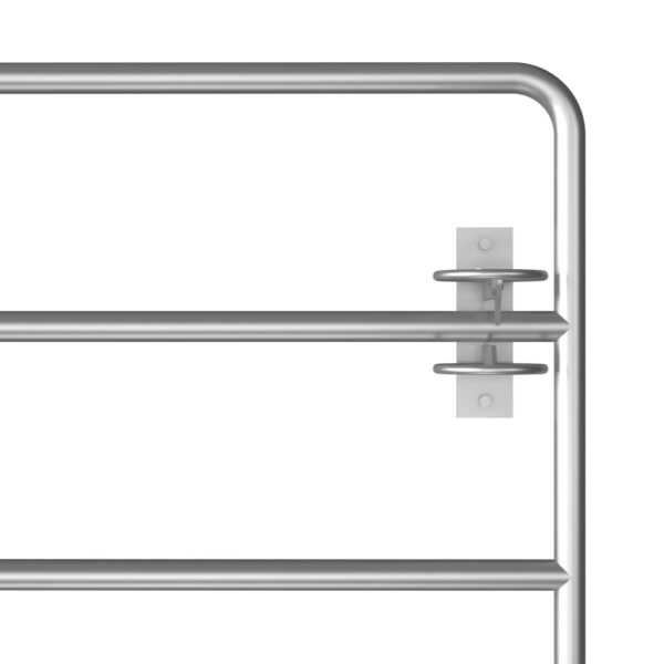 vidaXL 5 Bar Field Gate Steel - Image 4