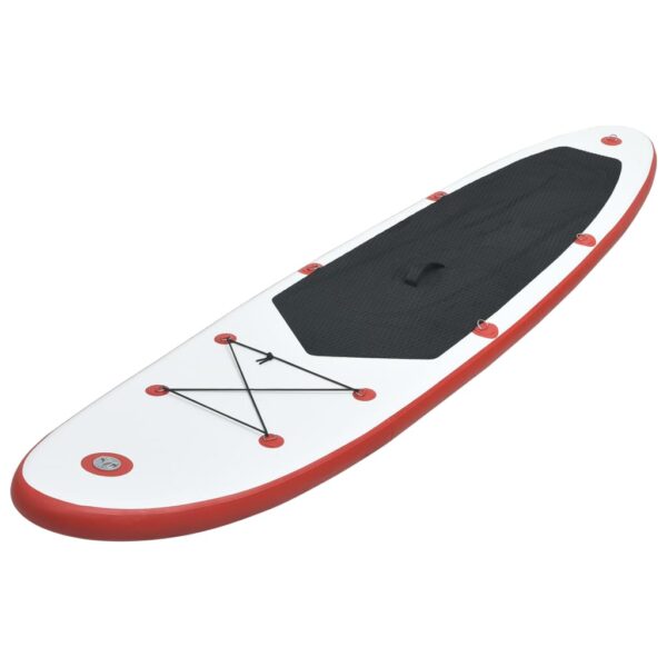 vidaXL Stand Up Paddle Board Set SUP Surfboard Inflatable Red and White - Image 2