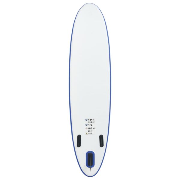 vidaXL Stand Up Paddle Board Set SUP Surfboard Inflatable Blue and White - Image 4