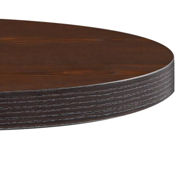 vidaXL Bistro Table Dark Brown 19.7" MDF - Image 3