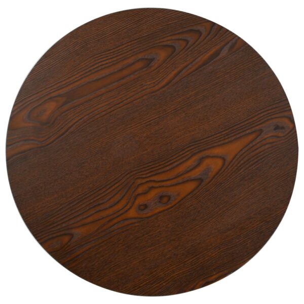 vidaXL Bistro Table Dark Brown 23.6" MDF - Image 2