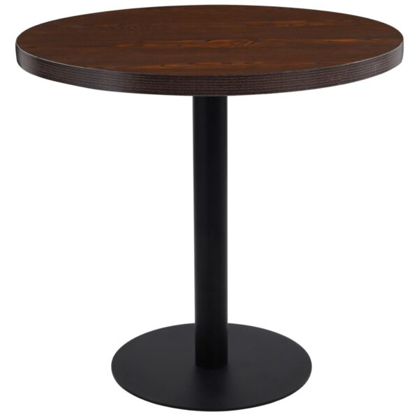 vidaXL Bistro Table Dark Brown 31.5" MDF