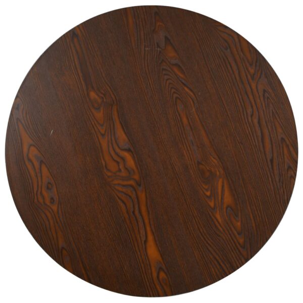 vidaXL Bistro Table Dark Brown 31.5" MDF - Image 2