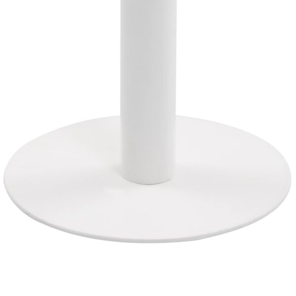 vidaXL Bistro Table Light Brown 19.7"x19.7" MDF - Image 5