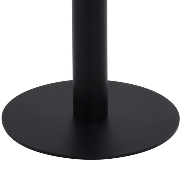 vidaXL Bistro Table Dark Brown 19.7"x19.7" MDF - Image 5