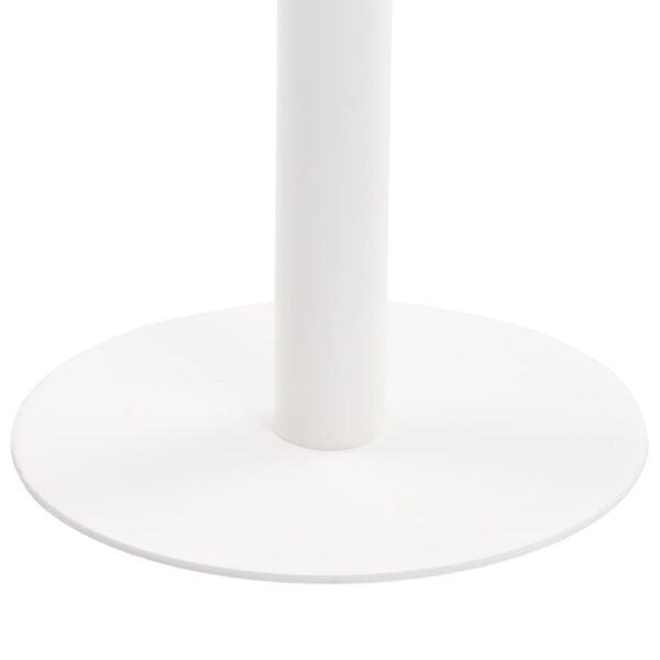 vidaXL Bistro Table Light Brown 23.6"x23.6" MDF - Image 5