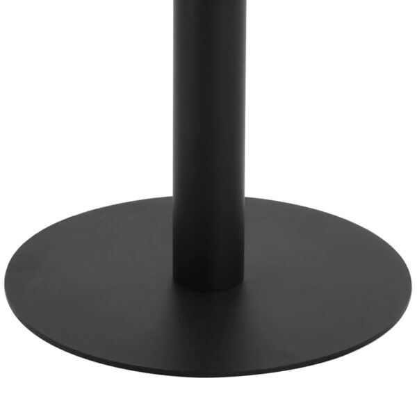 vidaXL Bistro Table Dark Brown 23.6"x23.6" MDF - Image 5