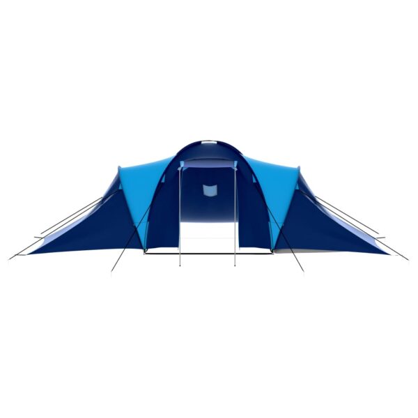 vidaXL Camping Tent Fabric 9 Persons Dark Blue and Blue - Image 4