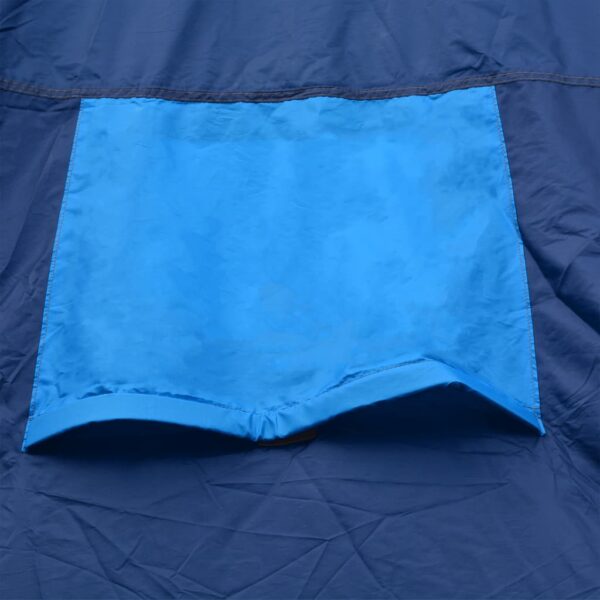 vidaXL Camping Tent Fabric 9 Persons Dark Blue and Blue - Image 7