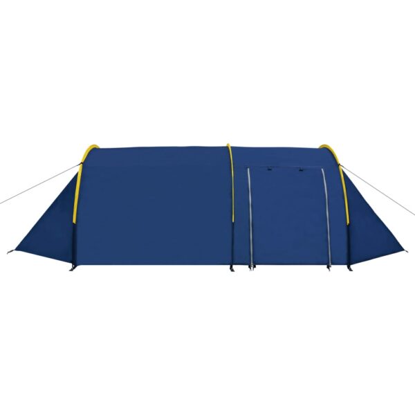 vidaXL Camping Tent 4 Persons Navy Blue/Yellow - Image 2