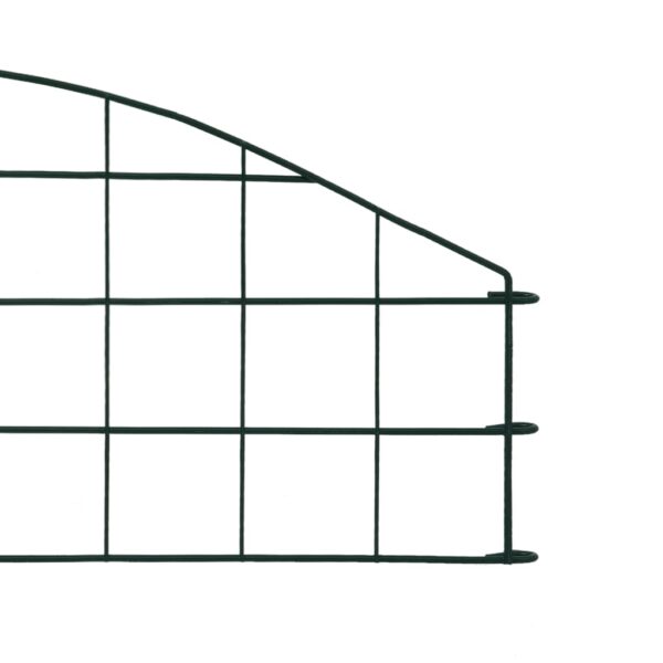 vidaXL Arched Garden Fence Set 30.4"x10.2" Green - Image 4