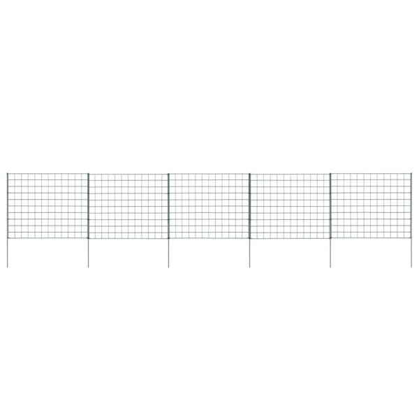 vidaXL Garden Fence Set 30.5"x25.2" Green