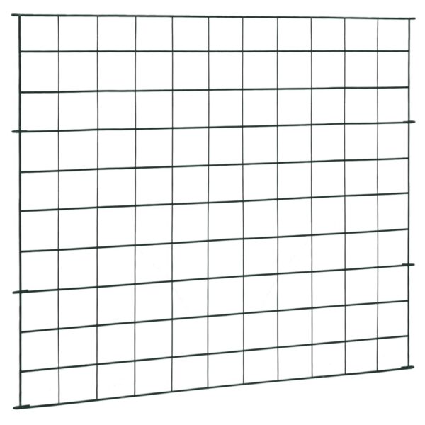 vidaXL Garden Fence Set 30.5"x25.2" Green - Image 3