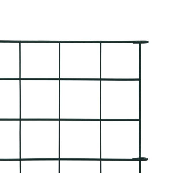 vidaXL Garden Fence Set 30.5"x25.2" Green - Image 4