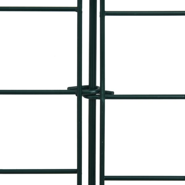 vidaXL Garden Fence Set 30.5"x25.2" Green - Image 5