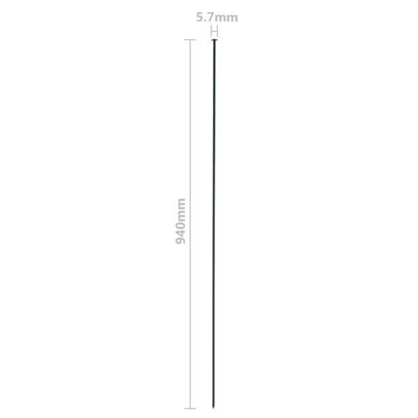 vidaXL Garden Fence Set 30.5"x25.2" Green - Image 8