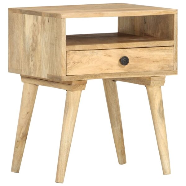 vidaXL Bedside Cabinet 15.7"x13.8"x19.7" Solid Mango Wood