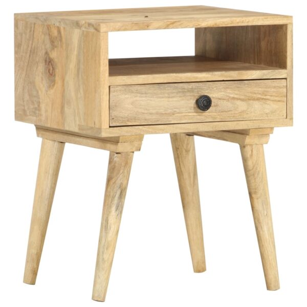 vidaXL Bedside Cabinet 15.7"x13.8"x19.7" Solid Mango Wood - Image 11