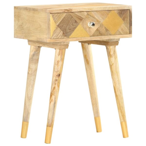 vidaXL Bedside Cabinet 16.9"x11.8"x22.8" Solid Mango Wood