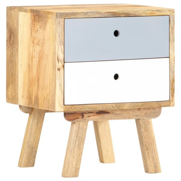 vidaXL Bedside Cabinet 15.7"x13.8"x19.7" Solid Mango Wood