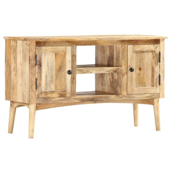 vidaXL Sideboard 39.4"x13.8"x23.6" Solid Mango Wood - Image 10