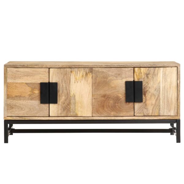 vidaXL Coffee Table 35.4"x21.7"x15.7" Solid Mango Wood - Image 2