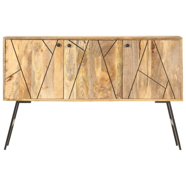 vidaXL Sideboard 46.5"x11.8"x29.5" Solid Mango Wood - Image 2