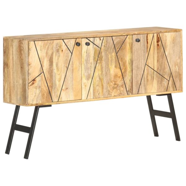 vidaXL Sideboard 46.5"x11.8"x29.5" Solid Mango Wood - Image 7