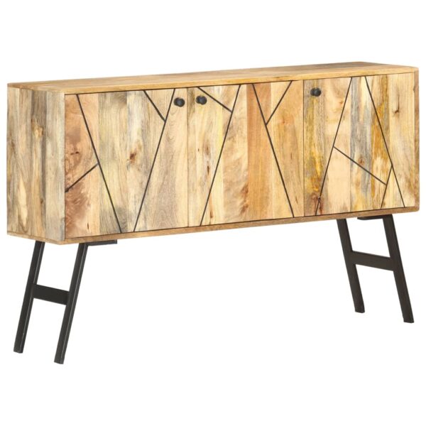 vidaXL Sideboard 46.5"x11.8"x29.5" Solid Mango Wood - Image 8