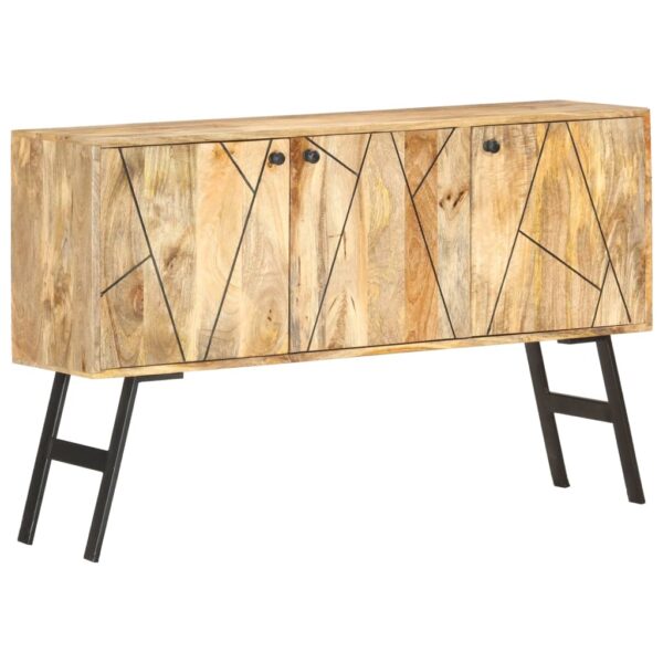 vidaXL Sideboard 46.5"x11.8"x29.5" Solid Mango Wood - Image 9