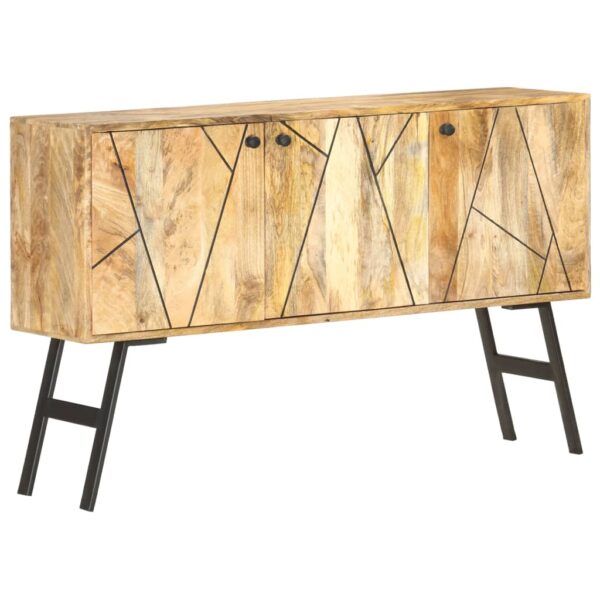 vidaXL Sideboard 46.5"x11.8"x29.5" Solid Mango Wood - Image 10