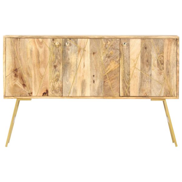 vidaXL Sideboard 46.5"x11.8"x29.5" Solid Mango Wood - Image 2