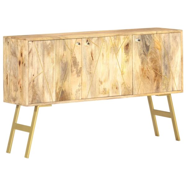 vidaXL Sideboard 46.5"x11.8"x29.5" Solid Mango Wood - Image 8