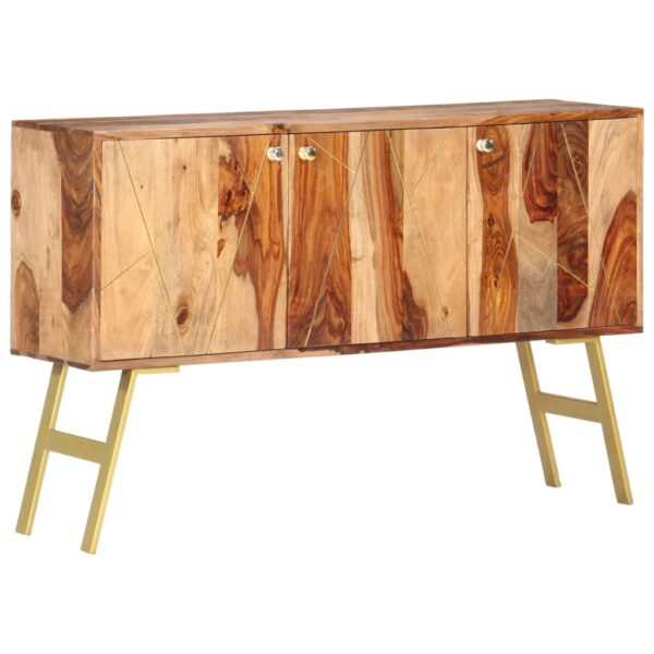 vidaXL Sideboard 46.5"x11.8"x29.5" Solid Sheesham Wood