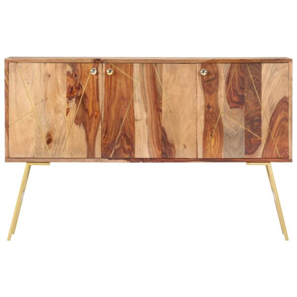 vidaXL Sideboard 46.5"x11.8"x29.5" Solid Sheesham Wood - Image 2