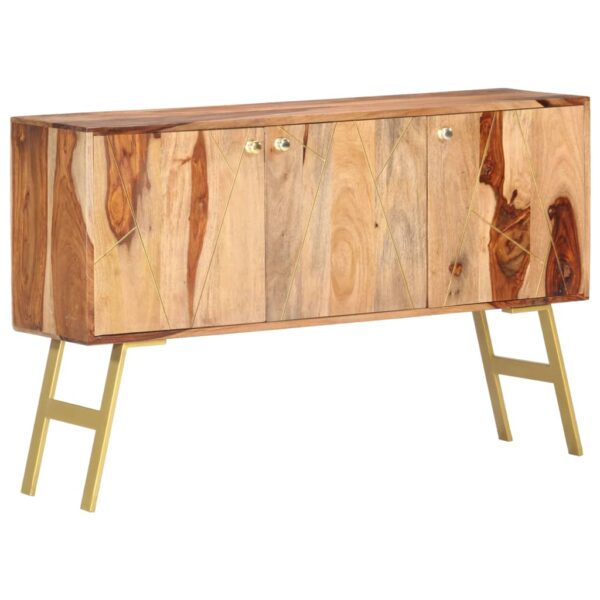 vidaXL Sideboard 46.5"x11.8"x29.5" Solid Sheesham Wood - Image 8