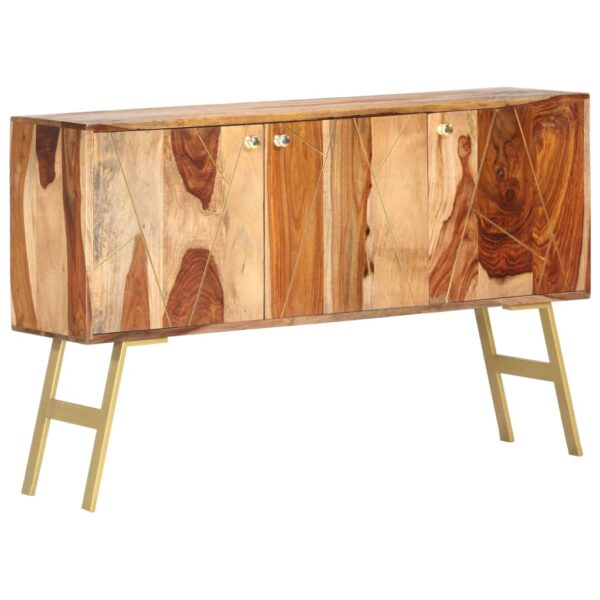 vidaXL Sideboard 46.5"x11.8"x29.5" Solid Sheesham Wood - Image 9