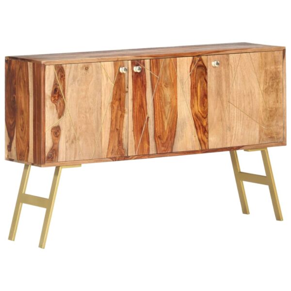 vidaXL Sideboard 46.5"x11.8"x29.5" Solid Sheesham Wood - Image 10