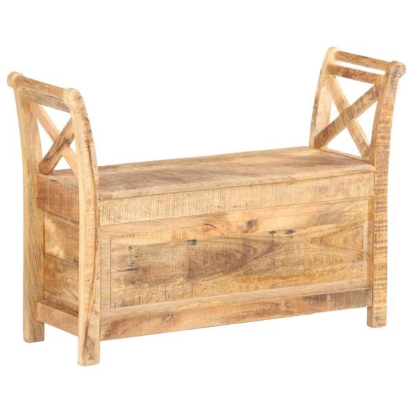 vidaXL Hall Bench 40.6"x13"x28.3" Solid Mango Wood - Image 11