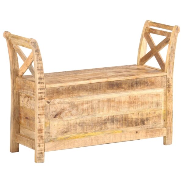 vidaXL Hall Bench 40.6"x13"x28.3" Solid Mango Wood - Image 8