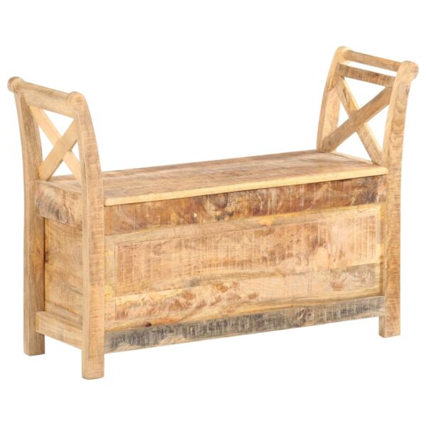 vidaXL Hall Bench 40.6"x13"x28.3" Solid Mango Wood - Image 9