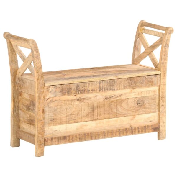 vidaXL Hall Bench 40.6"x13"x28.3" Solid Mango Wood - Image 10