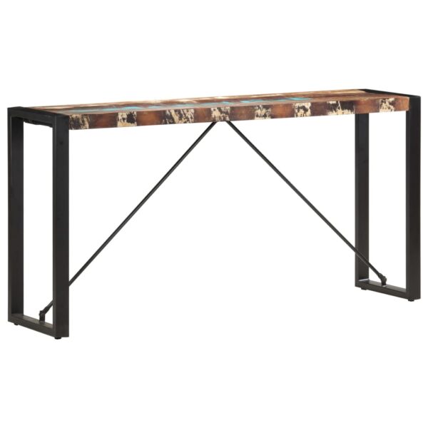 vidaXL Console Table 59.1"x13.8"x29.9" Solid Reclaimed Wood - Image 6